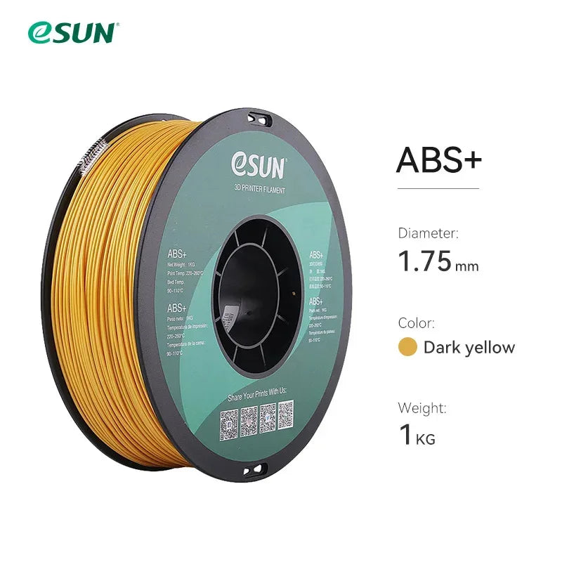 eSUN 3D Printer Filament 1.75mm 1KG ABS+ 3D Plastic Printing Filament 2.2 LBS Spool 3D Printing Material for 3D Printer