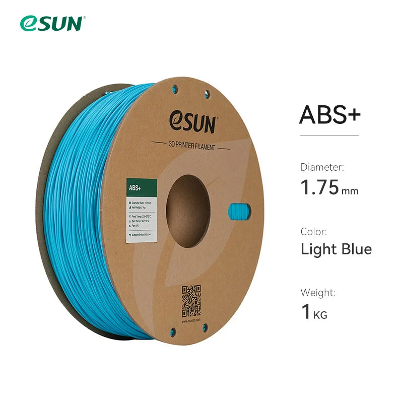 eSUN 3D Printer Filament 1.75mm 1KG ABS+ 3D Plastic Printing Filament 2.2 LBS Spool 3D Printing Material for 3D Printer
