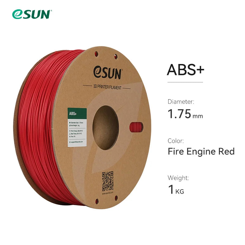 eSUN 3D Printer Filament 1.75mm 1KG ABS+ 3D Plastic Printing Filament 2.2 LBS Spool 3D Printing Material for 3D Printer