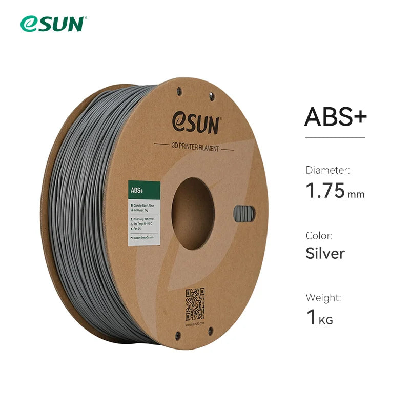 eSUN 3D Printer Filament 1.75mm 1KG ABS+ 3D Plastic Printing Filament 2.2 LBS Spool 3D Printing Material for 3D Printer