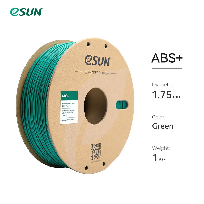 eSUN 3D Printer Filament 1.75mm 1KG ABS+ 3D Plastic Printing Filament 2.2 LBS Spool 3D Printing Material for 3D Printer