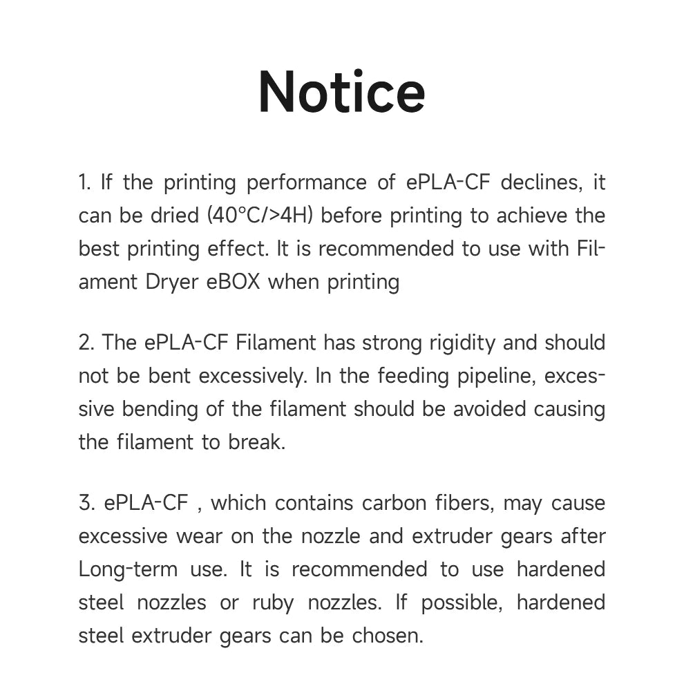 eSUN Carbon Fiber PLA 3D Printer Filament 1KG 1.75MM Fast Printing PLA-CF High-strength Carbon Fiber PLA Filament For Bambu Lab