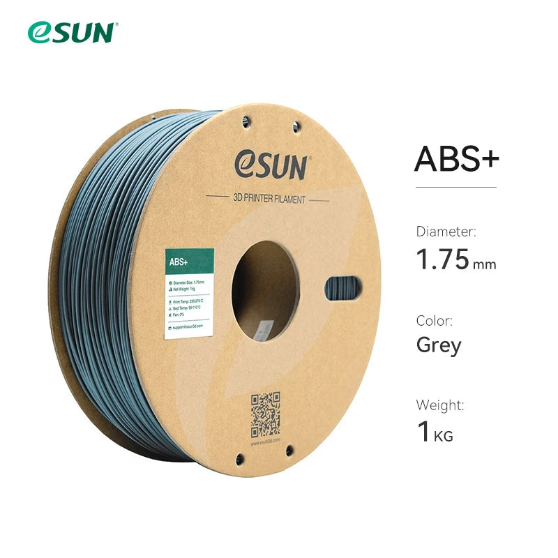 eSUN 3D Printer Filament 1.75mm 1KG ABS+ 3D Plastic Printing Filament 2.2 LBS Spool 3D Printing Material for 3D Printer